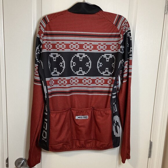 Sugoi Men's Cycling Biking Jacket Size L Red Black Back Pockets Performance - Picture 4 of 7